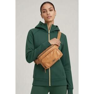 Spikes & Sparrow Bronco Leather Belt Bag Fanny Pack Crossbody Sling Tan